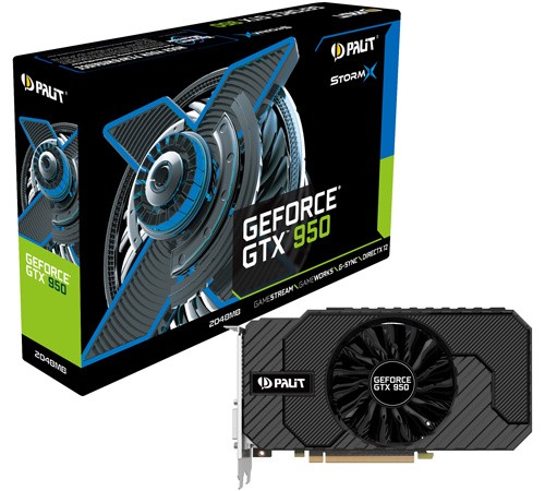 Parade VGA NVIDIA GeForce GTX 950 4 PALIT GTX 950 STORMX 1026 1190 6610