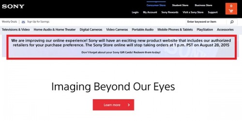 Sony Online Store Resmi Akan Ditutup 2 Sony Online Store