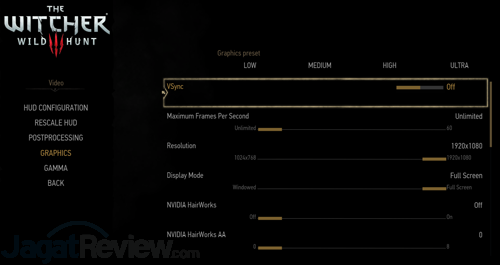 Review Notebook Gaming: HP Omen 15-5117TX 38 The Witcher 3 Setting Graphics Medium 01