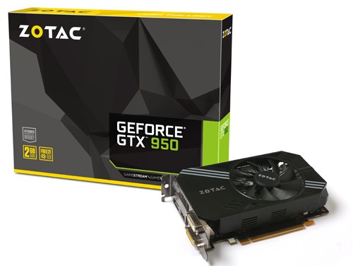 Parade VGA NVIDIA GeForce GTX 950 6 ZOTAC GTX 950 1089 1266 6610