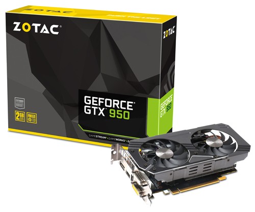 Parade VGA NVIDIA GeForce GTX 950 7 ZOTAC GTX 950 OC 1102 1279 6610