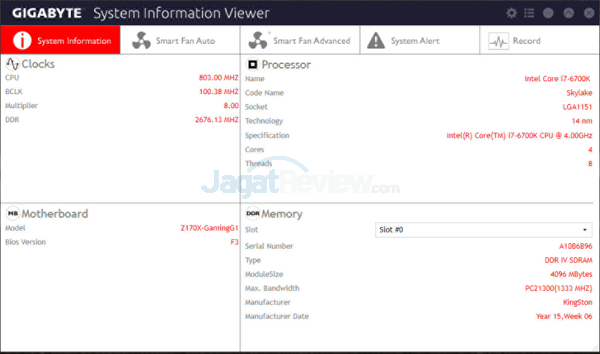 Review Gigabyte Z170X-Gaming G1 27 Gigabyte Z170X-Gaming G1 System Information Viewer 01