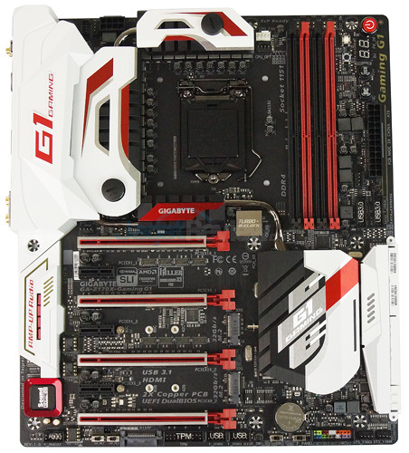 Gigabyte Z170X-Gaming G1 Top View