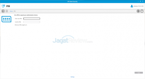HP EliteDesk 705 G1 Client Security - Home - 07 PIN