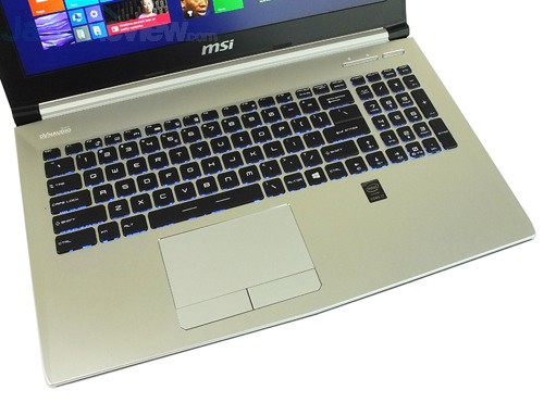 MSI Prestige PE60 2QE Keyboard & Touchpad