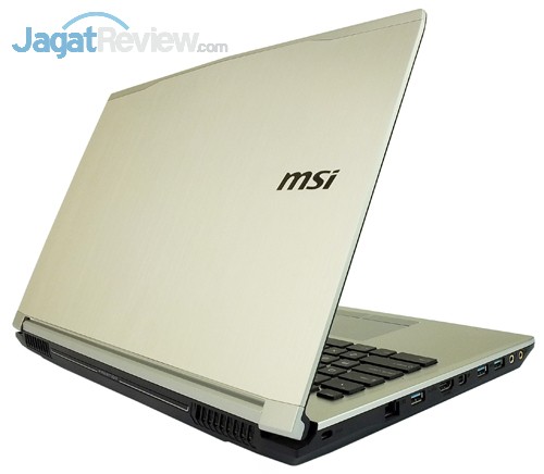 Review Notebook: MSI Prestige PE60 2QE 1 MSI Prestige PE60 2QE Rear Side