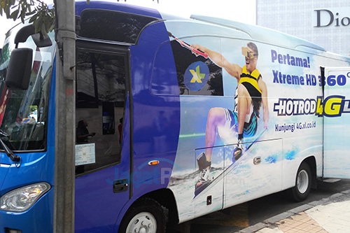 XL Kenalkan Layanan Bus HotRod 4G 1 XL Bus - Bus 2