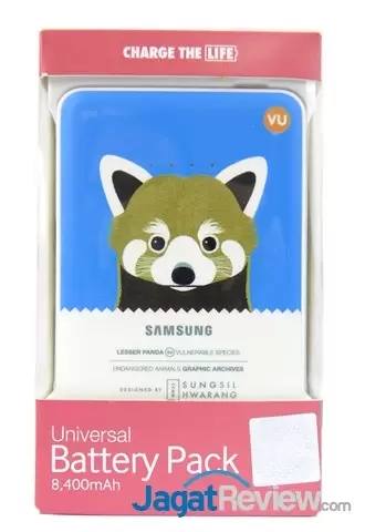 Review Samsung Animal Edition Battery Packs 8400mAh 6 tampak depan