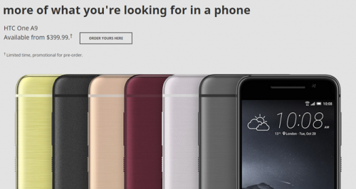 Akhirnya HTC ONE A9 Diluncurkan! 2 HTC A9 harga