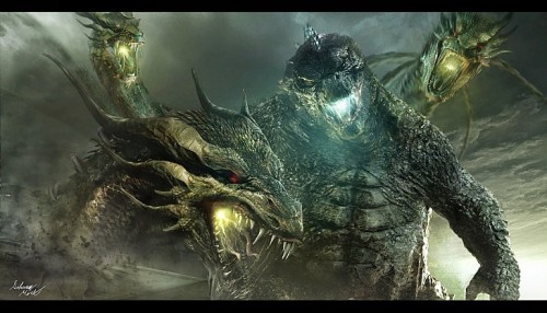 Warner Bros Resmikan Godzilla vs. Kong untuk 2020 1 King-Ghidorah-vs-Godzilla-Art