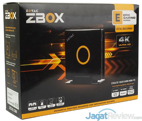 Review Mini PC Desktop Gaming: ZOTAC ZBOX EN860 1 ZOTAC ZBOX EN860 Front Box