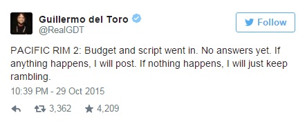 Naskah Rampung, Pacific Rim 2 Tunggu Lampu Hijau 2 del toro