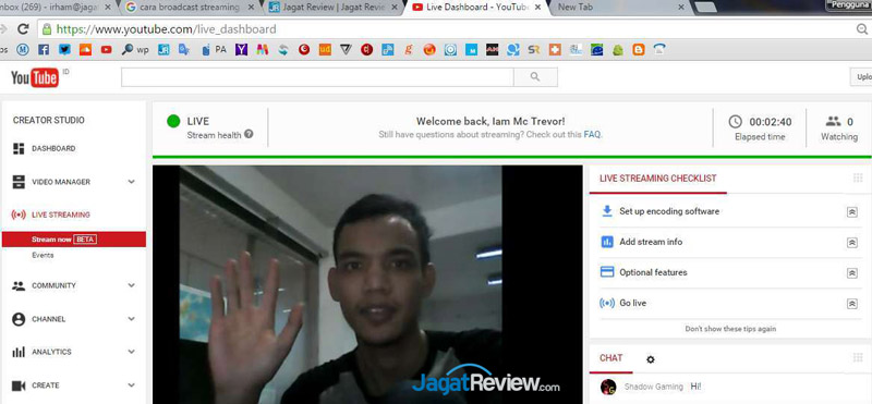 Tips Broadcast Live Streaming Lewat YouTube 11 11