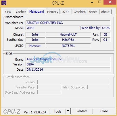 Review: ASUS VivoPC VM62 3 CPUZ_MainBoard