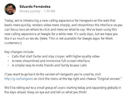 Google Hangouts Dapatkan Modifikasi Baru 2 Eduardo