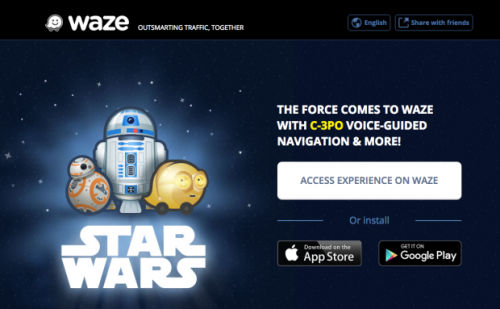 Ubah Suara Navigasi Waze Jadi C-3PO! 1 waze star wars