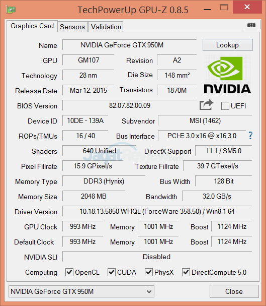 MSI GP62 2QE Leopard Pro GPUZ 02