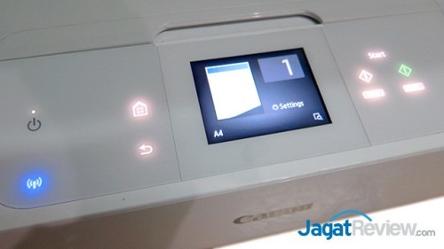 Review Printer Canon PIXMA MG7570 4 layar panel kontrol utama