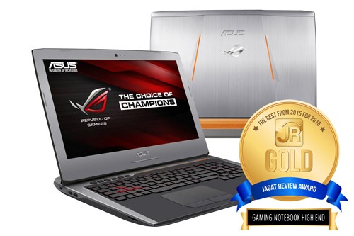 JR Award 2015 untuk 2016: Notebook Gaming Unlimited Budget 4 ASUS ROG G752