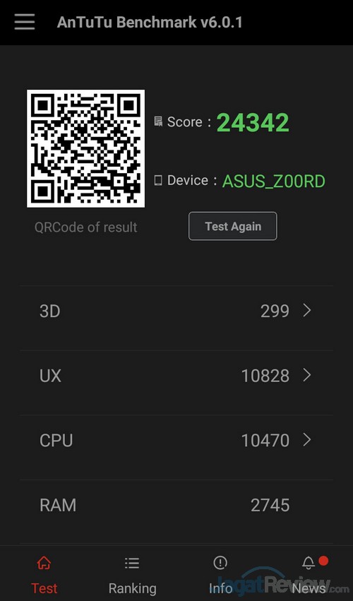 Review Asus ZenFone 2 Laser 1 Antutu