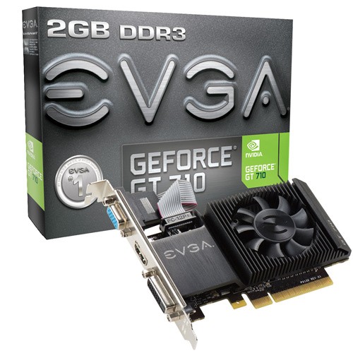 Parade VGA NVIDIA GeForce GT 710 9 EVGA GT 710 2GB (Single Slot, Low Profile) 954 1800