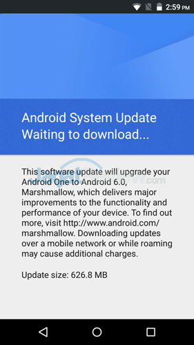 Infinix Hot 2 Update Notification v2
