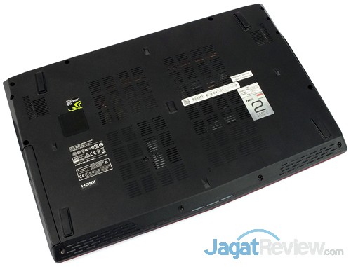 Review Notebook Gaming: MSI GE62 6QF Apache Pro 12 MSI GE62 6QF Apache Pro Bottom Side