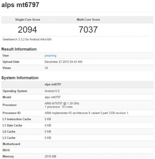Diduga Huawei P9 Tampilkan Skor Benchmark 2 meditek helio x20