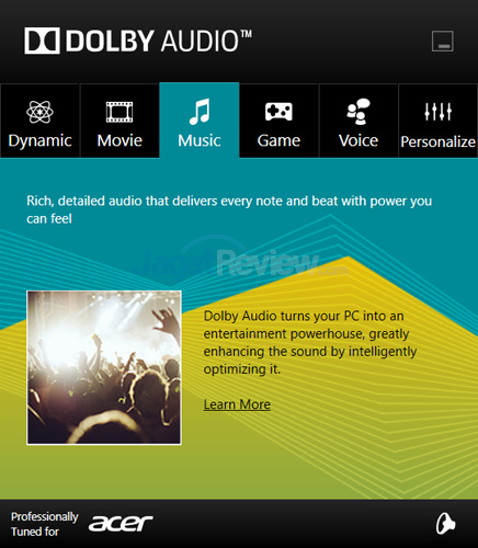 ACER Predator 15 G9-591-70VM Dolby Audio 03