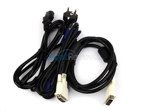 Hands-On Review Monitor: BenQ XL2411Z 4 BenQ XL2411-B Cables