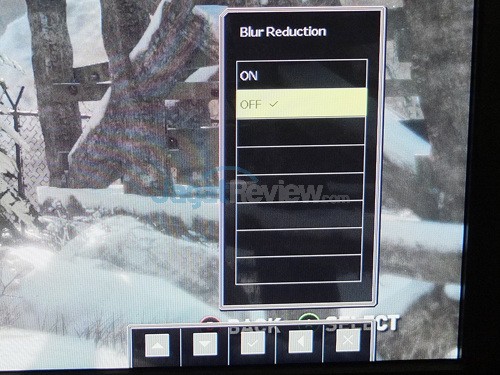 BenQ XL2411-B Menu - Blur Reduction