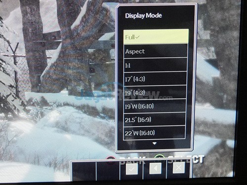 BenQ XL2411-B Menu - Display Mode