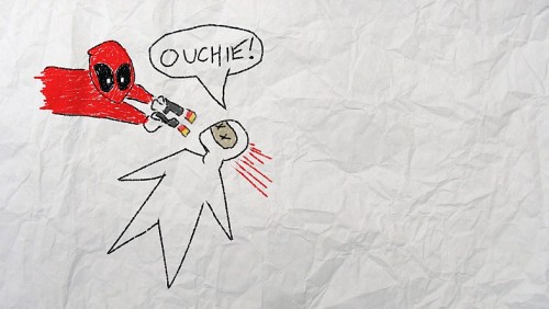 Bam! Deadpool Hancurkan Rekor Weekend Box Office 1 deadpool-ouchie-sketch