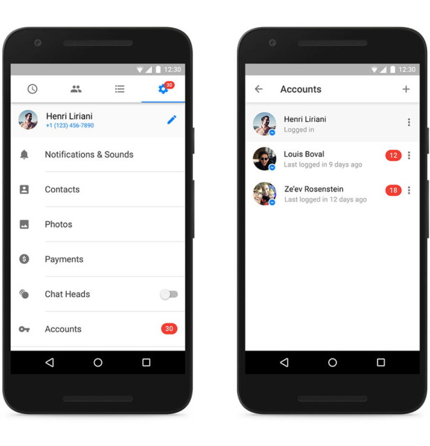 messenger multiple account