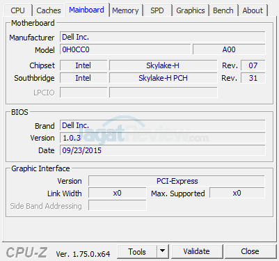 Review Notebook: Dell Inspiron 15 7559 Gaming 4 Dell Inspiron 15 7559 CPUZ 03