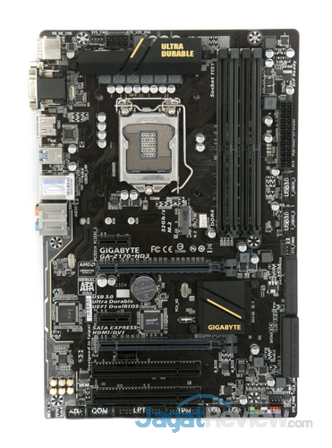 Review Motherboard: Gigabyte Z170-HD3 1 GigabyteZ170-HD3-DDR4_Board_TopView