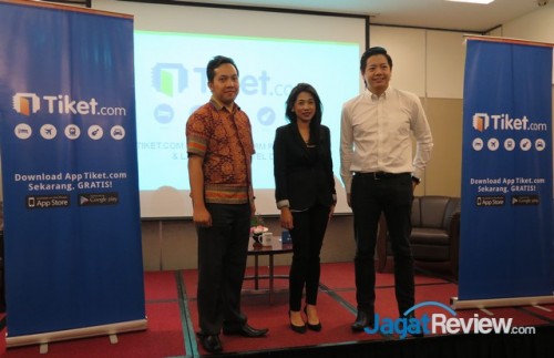 Tiket.com Perbaharui Layanan Mobile Platform dengan Ragam Fitur Baru 1 (ki-ka): Natali Ardianto, Chief Technology Officer dan Co-Founder Tiket.com; Dyah Wulandari, Account Manager Travel & E-Commerce Google Indonesia; Gaery Undarsa, Chief Communication Officer & Co-Founder Tiket.com