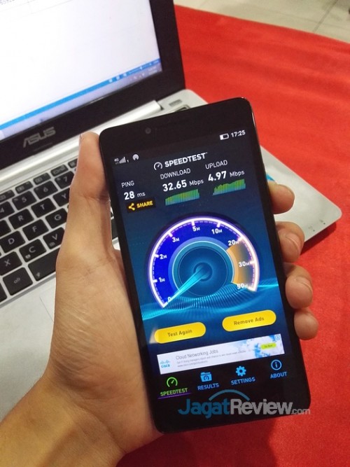 Review Smartphone Android: Lenovo A6010 (Bundling Smartfren 4G LTE Advance) 15 Speedtest A6010 + Smartfren b