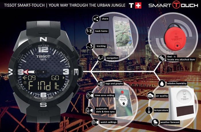 Tissot Rilis Smartwatch Smart-Touch 22 Tissot Smart Touch Smartwatch