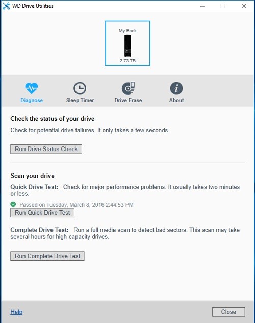 Review Storage: WD My Book for Mac 3TB 11 WD Drive utilities