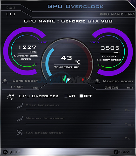 Xenom Hercules HC17S GPU Overclock