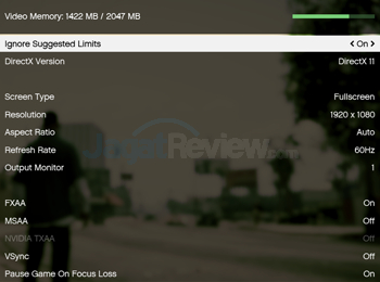 Review PC Desktop Gaming: HP Envy Phoenix 860-001d 7 HP Envy Phoenix 860-001d GTAV Setting Default 01