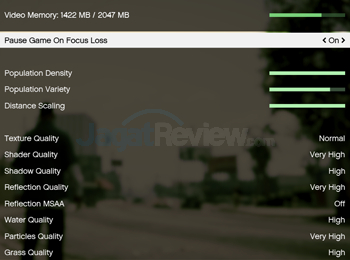 Review PC Desktop Gaming: HP Envy Phoenix 860-001d 8 HP Envy Phoenix 860-001d GTAV Setting Default 02