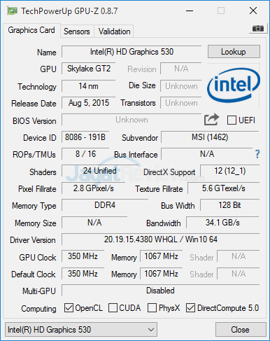 Review Notebook Gaming: MSI GT72S 6QF Dragon Edition G 7 MSI GT72S 6QF GPUZ 02
