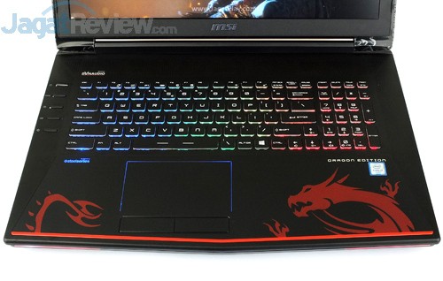 Review Notebook Gaming: MSI GT72S 6QF Dragon Edition G 16 MSI GT72S 6QF Keyboard & Touchpad