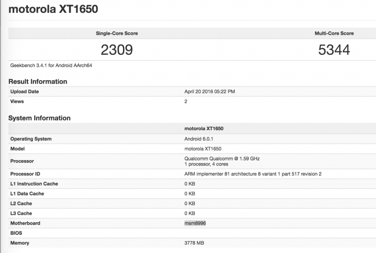 Geekbench Bocorkan Spesifikasi Motorola Moto X Terbaru 8 Moto X 2016