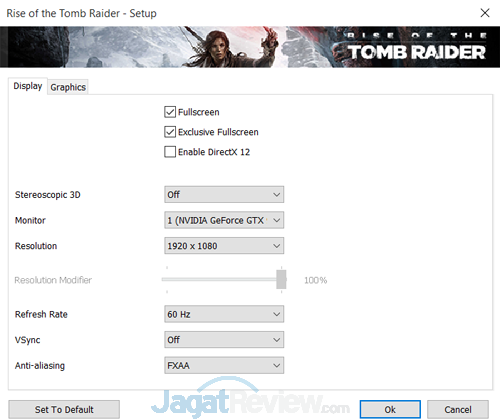 Review Notebook Gaming: MSI GT73VR 6RE Titan 22 ROTTR Setting 01