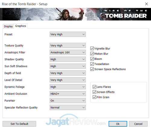 Review Intel NUC8i7HVK  ROTTR Setting 02