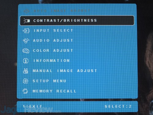 Viewsonic VX257-SHW Menu 01