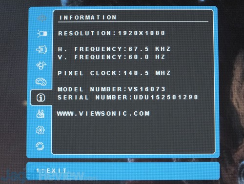 Viewsonic VX257-SHW Menu 06